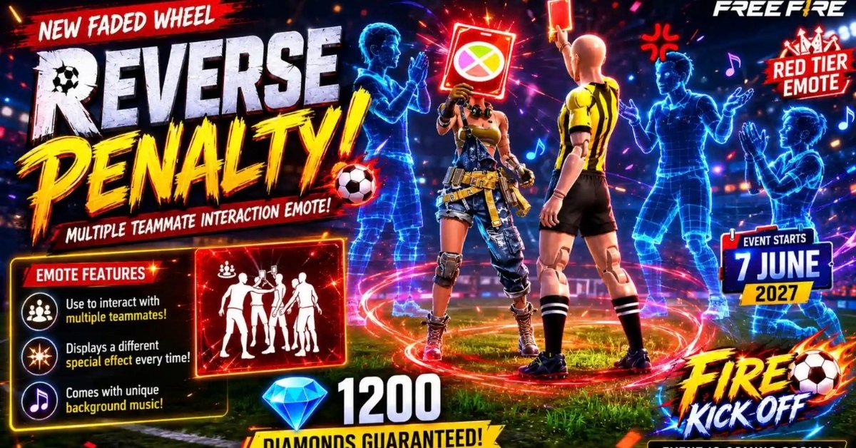 Free Fire MAX Faded Wheel Event 2026: Get Reverse Penalty Emote And Exclusive Rewards